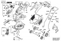 Bosch 3 600 H81 K00 ROTAK 43 LI Lawnmower Spare Parts
